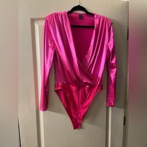 Pink Long Sleeve One Piece